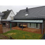 Breite: 4,00 m | TCC Terrassenüberdachung mit Überstand VSG–Glas 8,76 mm (Tiefe wählbar)